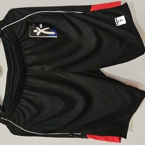 Brand New Men's Black and Red Athletic Shorts